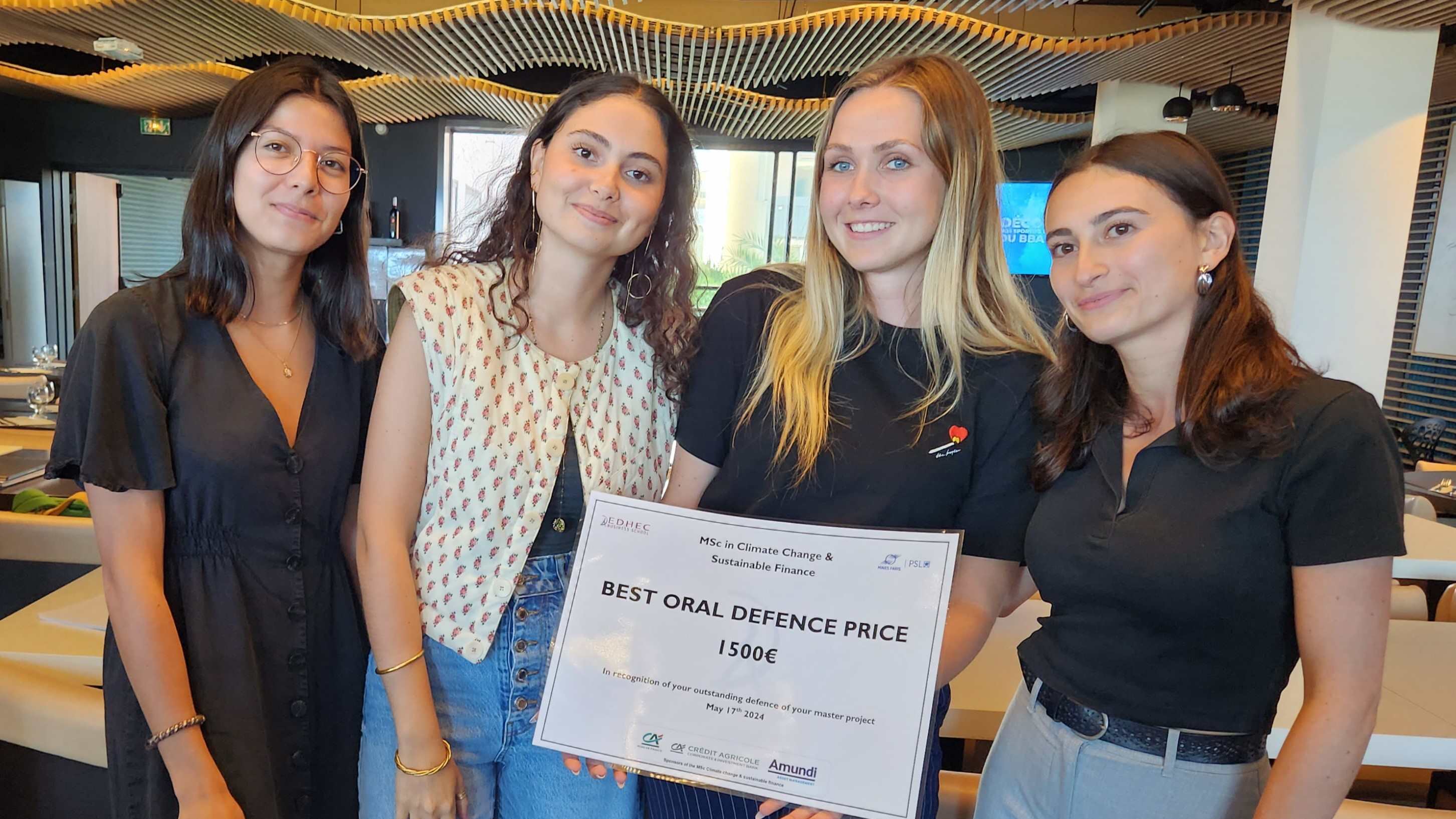 MSc in Climate Change & Sustainable Finance - Winning Team