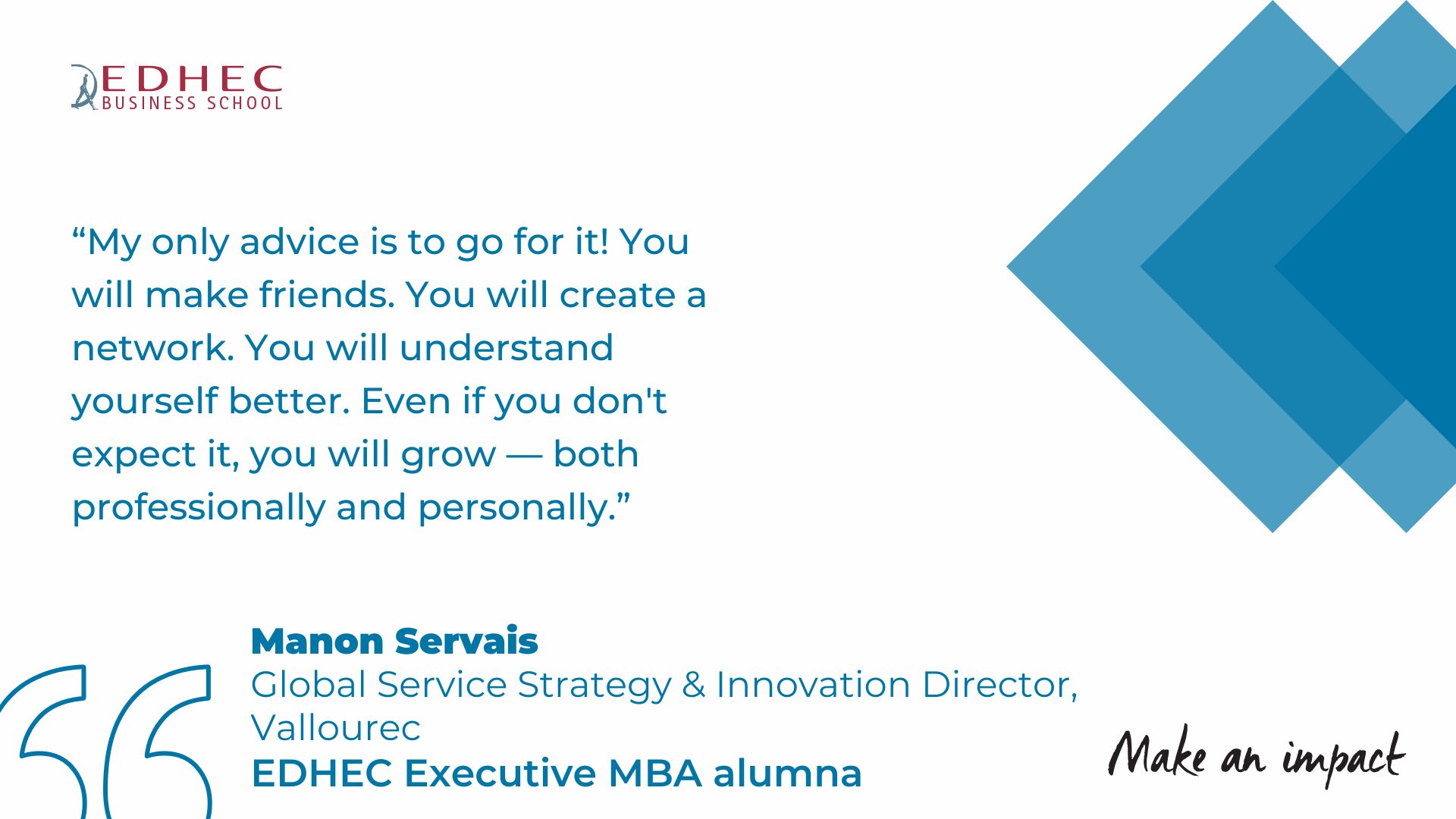 EDHEC Executive MBA alumna Manon Servais